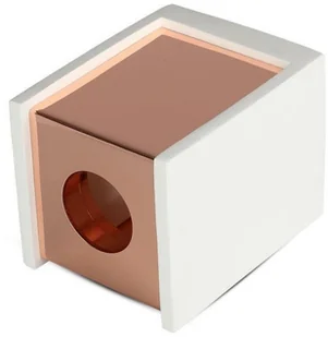 v-tac Oprawa V-TAC GIPS BETON GU10 Natynkowa Kwadrat Biały/Różowe Złoto VT-860 - Oprawy, klosze i abażury - miniaturka - grafika 3