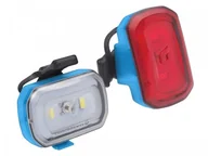 Lampki rowerowe - Blackburn Zestaw lampki CLICK USB przód 60 lumenów, CLICK USB tył 20 lumenów niebieskie (NEW) A-BBN-7074661 - miniaturka - grafika 1