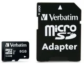 Karty pamięci - Verbatim MicroSDHC Class 10 8GB (44081) - miniaturka - grafika 1