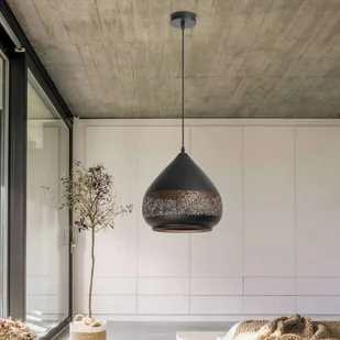 Rabalux LAMPA wisząca KAIA 2278 ażurowa OPRAWA orientalny zwis czarny złoty 2278 - Lampy sufitowe - miniaturka - grafika 6