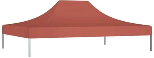 vidaXL Dach do namiotu imprezowego, 4 x 3 m, terakota, 270 g/m - Pawilony ogrodowe - miniaturka - grafika 3