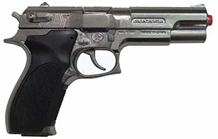 Gonher 125/0 - pistolet Astra Police 8-strzałowy 19 cm, niebieski - Zabawki militarne - miniaturka - grafika 3