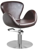 Fotele fryzjerskie - GABBIANO ACTIVESHOP FOTEL FRYZJERSKI AMSTERDAM BRĄZOWY AS_109221 - miniaturka - grafika 1