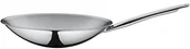 Woki - Unbekannt Spring 1682176035 Wok z trzonkiem okrągły dno, ze stali nierdzewnej, srebrny, 15 x 43,2 x 66 cm 1682176035 - miniaturka - grafika 1