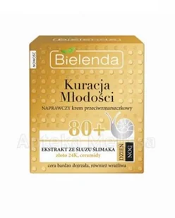 Bielenda Kuracja Młodości Naprawczy krem przeciwzmarszczkowy80+ 50ml - Kremy do twarzy - miniaturka - grafika 3
