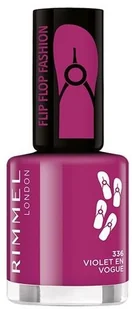 Rimmel Flipflop Fashion 8 ml Lakier do paznokci 336 Violet En Vogue - Lakiery do paznokci - miniaturka - grafika 3