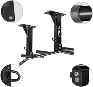 Movit CZARNY DRĄŻEK SUFITOWY GIMNASTYCZNY DO PODCIĄGANIA SUFIT 20040820 - Pozostały sprzęt i akcesoria do ćwiczeń - miniaturka - grafika 2