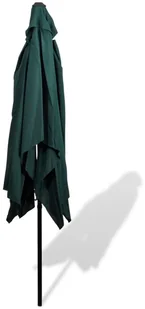 vidaXL vidaXL Parasol prostokątny (200 x 300 cm) Zielony - Parasole ogrodowe - miniaturka - grafika 4