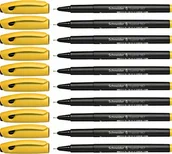 Cienkopisy - Schneider Topliner 967 cienkopis (grubość kreski 0,4 mm) 10 sztuk żółty P196705x10 - miniaturka - grafika 1