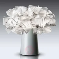 Lampy stojące - Slamp Clizia - designerska lampa stołowa szary dym - miniaturka - grafika 1