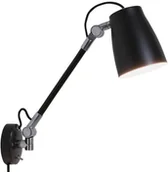 Lampy ścienne - Astro Lighting Kinkiet LAMPA ścienna ATELIER GRANDE 1224016 metalowa OPRAWA reflektorek na wysięgniku loft matowy czarny 1224016 - miniaturka - grafika 1
