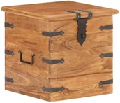 Inne meble do salonu - vidaXL Skrzynia, 40x40x40 cm, lite drewno akacjowe - miniaturka - grafika 1