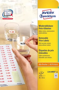 Avery Zweckform etykiety l3410rev 25 cena, biały L3410REV-25 - Cenówki - miniaturka - grafika 2