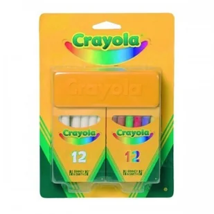 Crayola Zestaw Kredy białej i kolorowej 98268 - Przybory szkolne - miniaturka - grafika 5