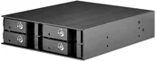 Serwery plików NAS i macierze dyskowe - Silverstone FS204B SST-FS204B zatoka 1x 5.25" mieszcząca 4x 2.5" SAS/SATA 6.0 Gbit trayless hot-swap 71094 - miniaturka - grafika 1