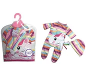 Akcesoria dla lalek - Woopie Lumarko Ubranko Dla Lalki Zestaw Pajacyk Body Jednorożec Czapeczka 43 Cm 40703 Lek - miniaturka - grafika 1