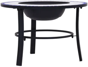vidaXL Palenisko ogrodowe z mozaiką 68 cm niebiesko-białe 46720 - Paleniska ogrodowe - miniaturka - grafika 6