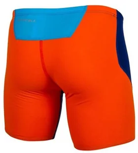 ZEROD Spodenki pływackie BOXERS Dark Blue Atoll/Orange - Pływanie - miniaturka - grafika 2