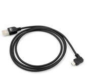 Kable USB - System-S Micro USB kabel do transmisji danych kabel do ładowania z 90 ° Wtyczka kątowa 90 ° gewinkelt 100 cm - miniaturka - grafika 1