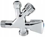 Zawory i kraniki - Ferro Zawór kątowy Kombi 3/8x1/2x3/4 CF5104 - miniaturka - grafika 1