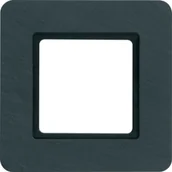 Klawisze i ramki - Hager Polo sp. z o.o. Q.7 Ramka 1-krotna do modułu podświetlenia LED, łupek 10116130 - miniaturka - grafika 1