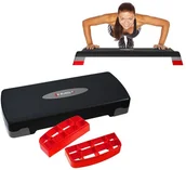 Steppery i stepy - HMS AS003 BLACK/GRAY/RED STEP DO AEROBIKU - miniaturka - grafika 1