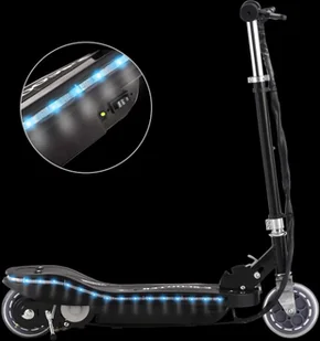 vidaXL Hulajnoga elektryczna z LED 120 W Czarna - Hulajnogi elektryczne vidaXL Hulajnoga elektryczna z LED 120 W Czarna - Hulajnogi elektryczne - miniaturka - grafika 2