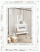 Ramki na zdjęcia - Unbekannt ZEP Rivoli drewniana ramka na zdjęcia, drewno, styl vintage, kolor biały, 13 x 18  cm SY957W - miniaturka - grafika 1