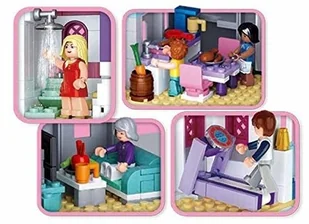 Sluban Klocki Zamek Pałac Księżniczki 815 el. G096074 B0610 - Klocki - miniaturka - grafika 4