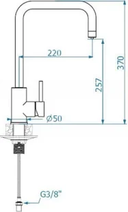 Alveus DUAL beż G55 1139811 - Baterie kuchenne - miniaturka - grafika 2