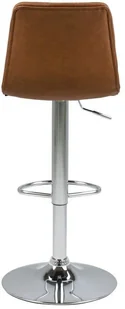 Actona Stołek barowy Emu eko skóra brązowy - Taborety i hokery - miniaturka - grafika 2