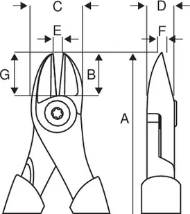 BAHCO obcinak boczny izolowany, do prac z napięciem 1000V, z progresywną krawędzią tnącą 180mm, ERGO [2101S-180] - Kombinerki i obcęgi - miniaturka - grafika 3