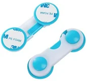 Zabezpieczenia dla dzieci - Zabezpieczenie blokada szuflad szafek niebieski - miniaturka - grafika 1