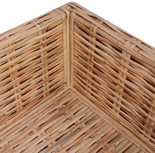 vidaXL Zestaw wypoczynkowy, 18 elementów, naturalny rattan - Meble ogrodowe - miniaturka - grafika 16