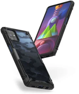 RINGKE Etui na telefon Fusion X do Samsung Galaxy M51 Camo Black 8886X1 - Etui i futerały do telefonów - miniaturka - grafika 3