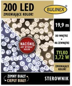 Oświetlenie świąteczne - Bulinex Lampki LED 280L zmieniające kolor 19,9 m barwa zimna/ciepła biała 13-300 - miniaturka - grafika 1