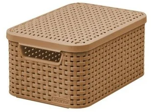 Curver Organizer z pokrywką Style, jasnobrązowy, S - Pojemniki na zabawki - miniaturka - grafika 4