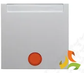 Wyłączniki światła i elektryczne - Hager BERKER B.KWADRAT Klawisz z podświetleniem z polem opisowym do wyłączników 1 pojedynczy z 5-cioma soczewkami biały połysk 5316288999 5316288999/HAG - miniaturka - grafika 1