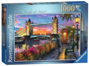 Puzzle 1000 Tower Bridge o zachodzie słońca - Puzzle - miniaturka - grafika 2