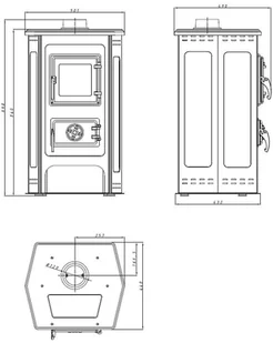 MBS 888 88872835 Piec wolnostojący MBS 11kW - Piece wolnostojące - miniaturka - grafika 2