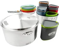 Kuchnia turystyczne i akcesoria - GSI Outdoors Glacier Stainless Camper zestaw naczyń 68181 - miniaturka - grafika 1