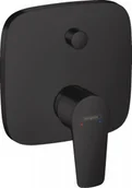 Baterie podtynkowe - Hansgrohe 71745670 Talis E Jednouchwytowa bateria wannowa montaż podtynkowy element zewnętrzny mat czarny - miniaturka - grafika 1