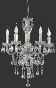 Trio Leuchten Klasyczny okrągły żyrandol przezroczysty - Luster - Lampy sufitowe - miniaturka - grafika 2