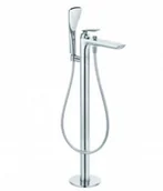 Baterie wannowe i prysznicowe - Kludi 525908775 BALANCE bateria wannowo-natryskowa wolnostojąca czarny mat - miniaturka - grafika 1