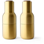 Młynki do soli i pieprzu - MENU Menu BOTTLE Młynek do Soli i Pieprz, Przypraw - Zestaw Młynków Złoty 4415839 - miniaturka - grafika 1