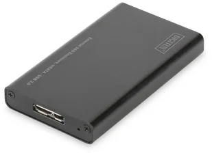 DIGITUS Digitus Externes SSD, USB 3.0  mSATA, obudowa aluminiowa, chipset koperty: asm1153e, czarny DA-71112 - Obudowy i kieszenie na dyski twarde - miniaturka - grafika 2