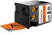 Taśmy do drukarek barwiące - Dymo Oryginał DYMO XTL taśma winylowa trwała 54 mm) Czarna na pomarańczowym 7m długości 1868770 - miniaturka - grafika 1