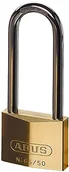 Kłódki - Abus ABUS  65/50 50 MM hb80 Brass Padlock długa szekla Carded  abu6550lsc - miniaturka - grafika 1