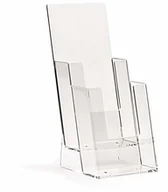 Pojemniki biurowe - Taymar taymar stojak na prospekty/ulotki 2 półki 1/3 A4 jedna za drugą LA-120 - miniaturka - grafika 1