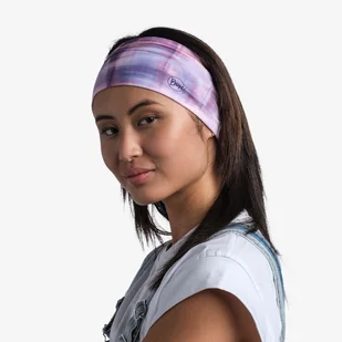 Buff Opaska do biegania BUFF COOLNET UV WIDE HEADBAND  SEARY PURPLE 128746.605.10.00 - Ściągacze i opaski sportowe - miniaturka - grafika 3